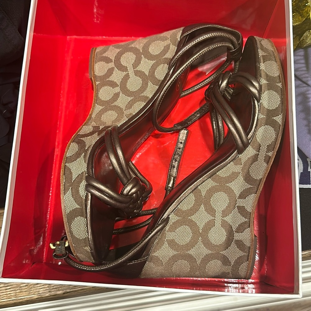Coach Wedges size 8.